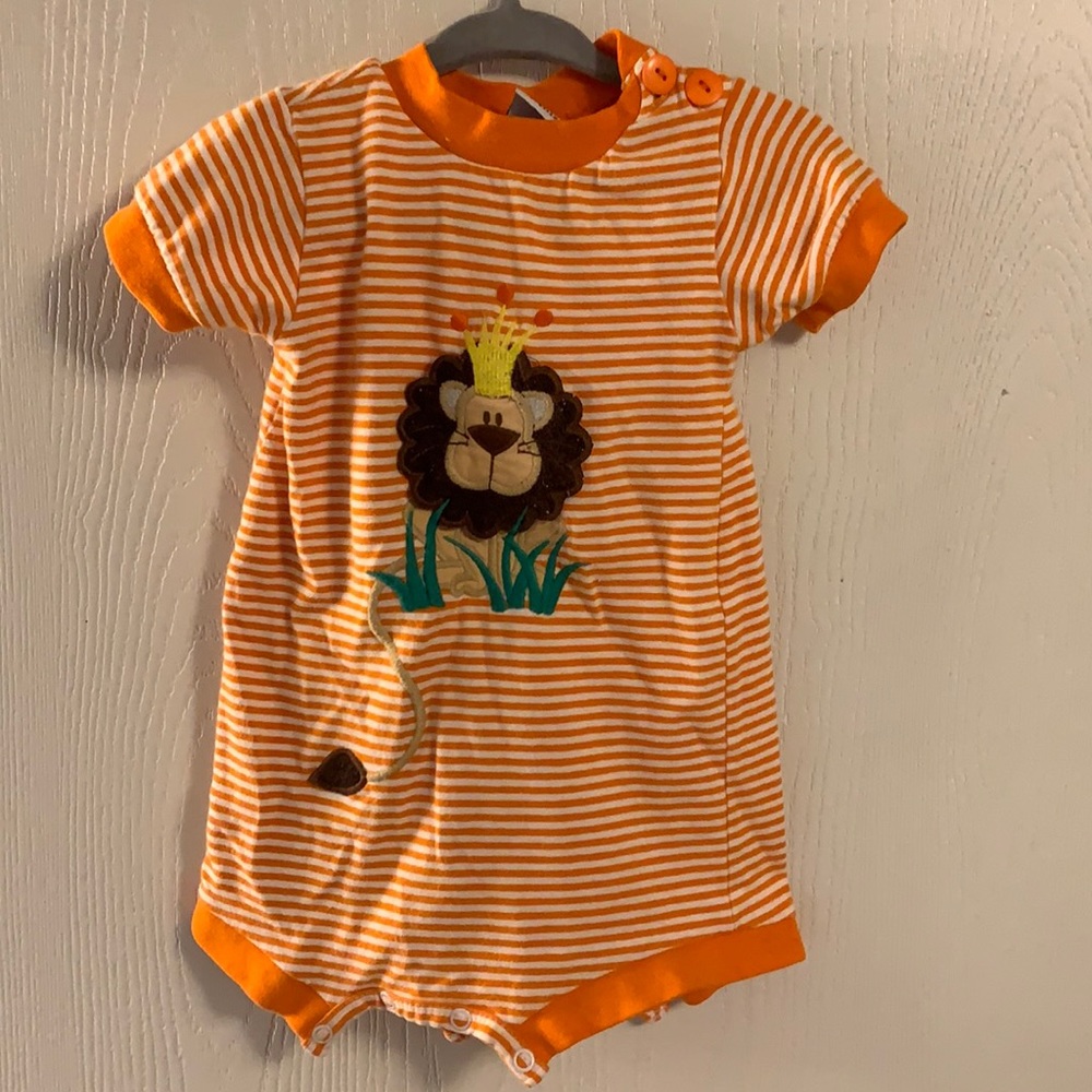 Little boy lion romper